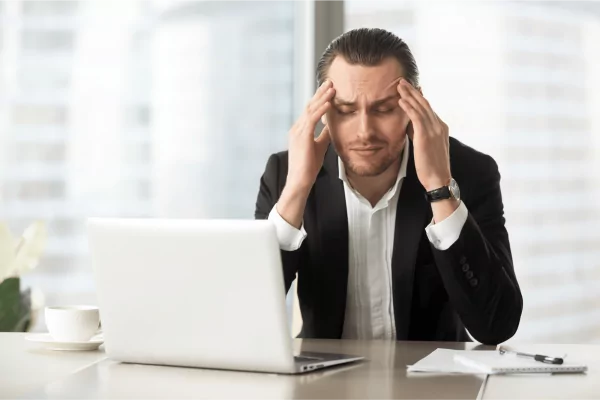 Man worried about sending Invoice.