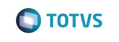 logo azul e branco da Totvs uma empresa multinacional de desenvolvimento de softwares de gestão