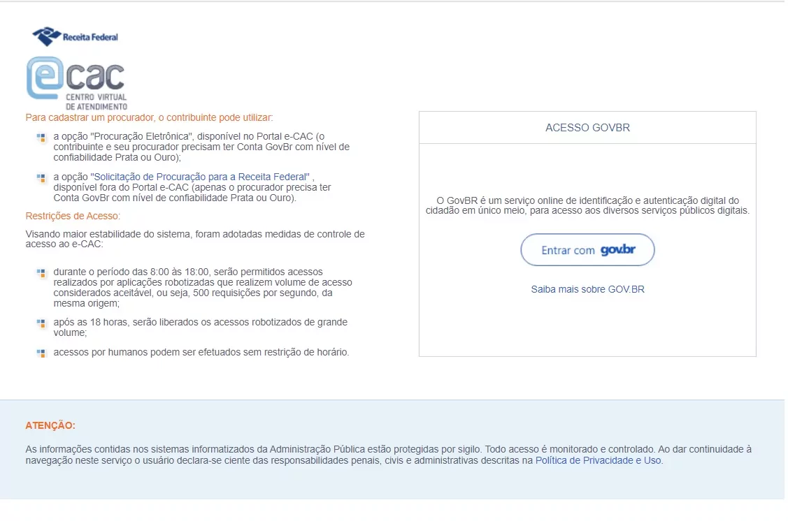 Pagina E-cac