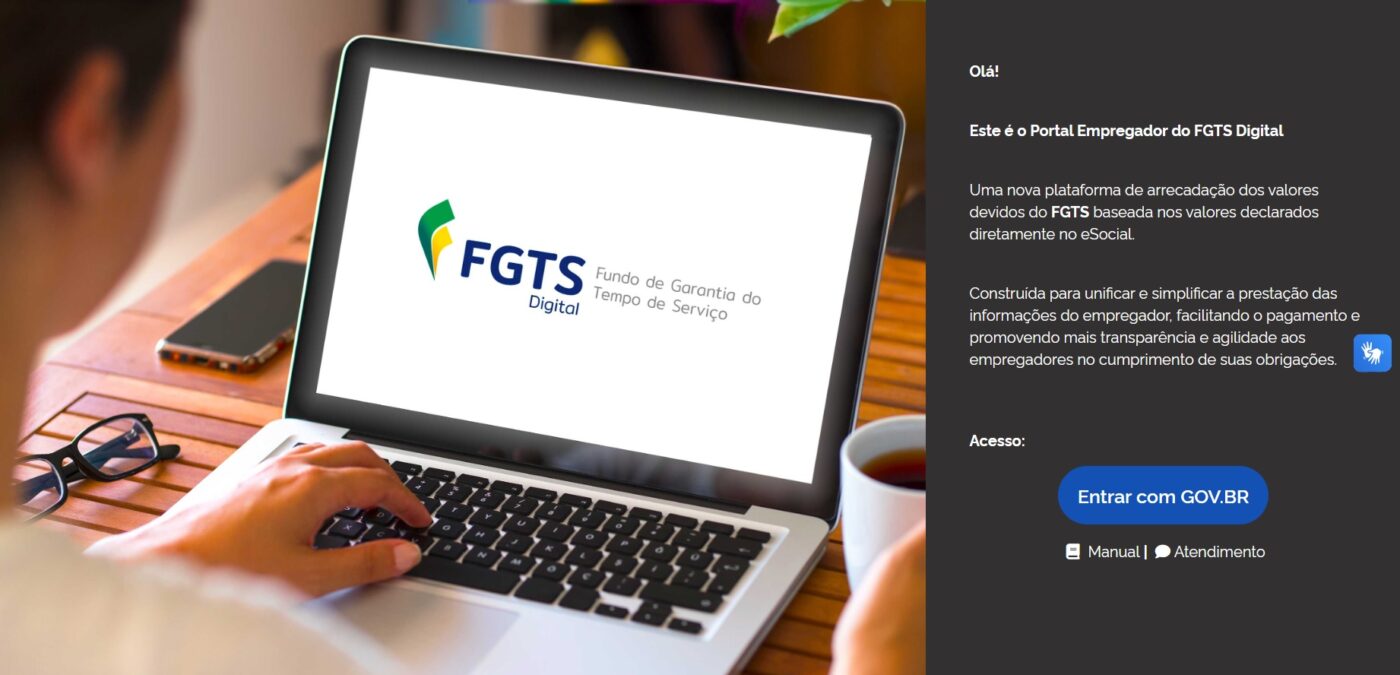 Site para acesso ao FGTS digital