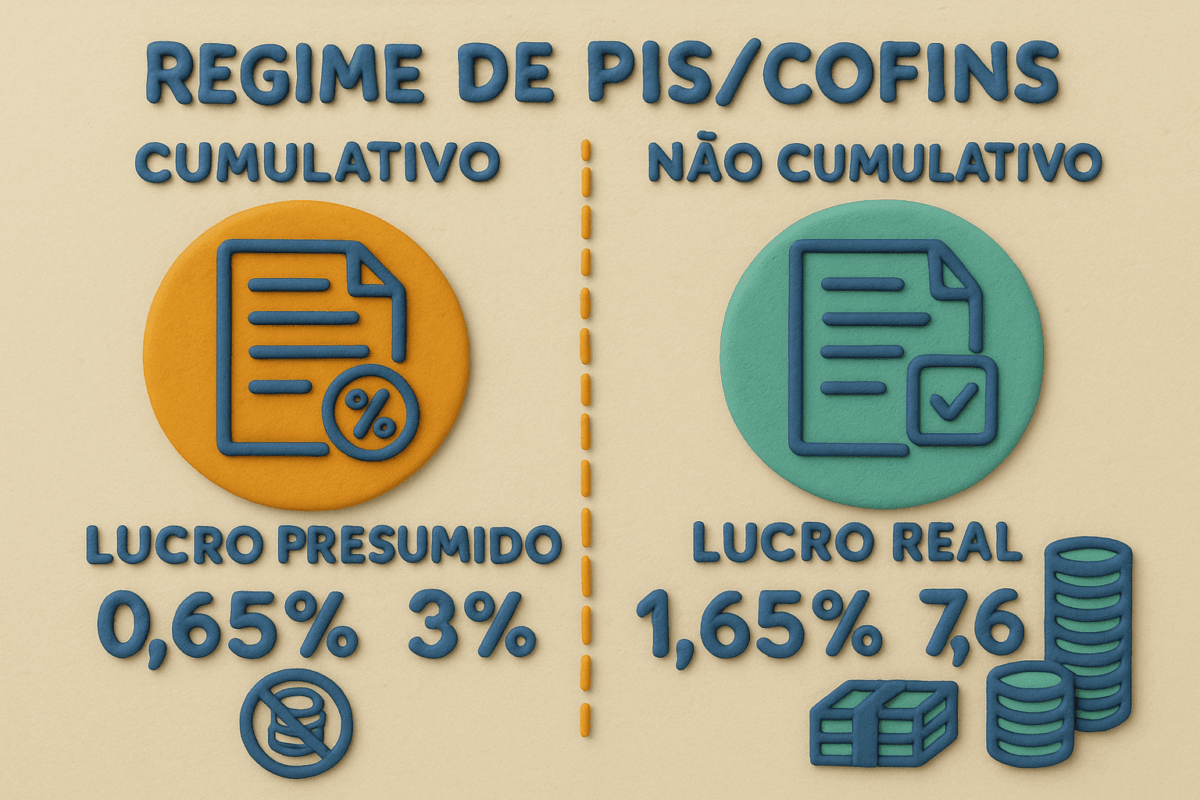 Regime de PIS/COFINS: cumulativo x não cumulativo