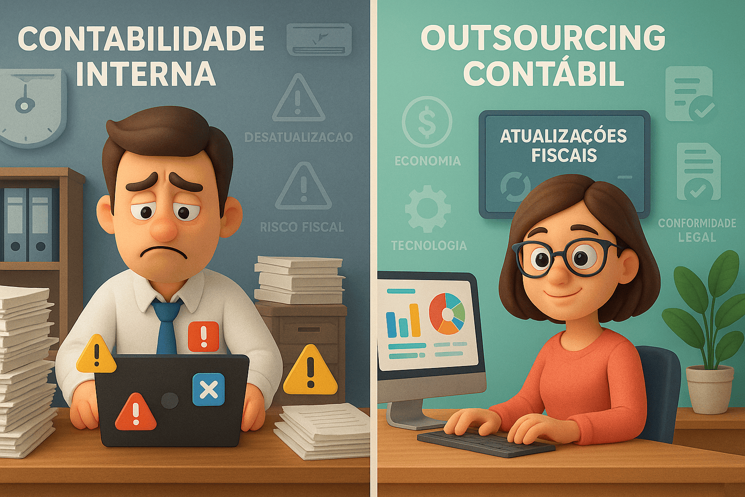 Outsourcing contábil x contabilidade interna