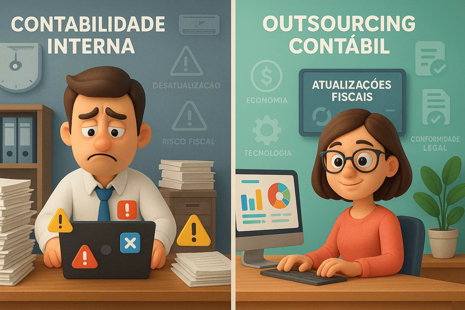 Outsourcing contábil x contabilidade interna