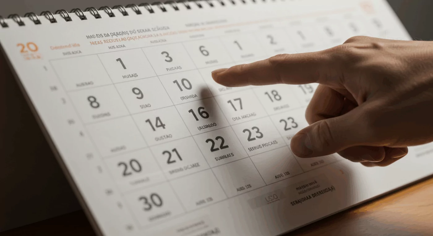calendario para ver o PIS