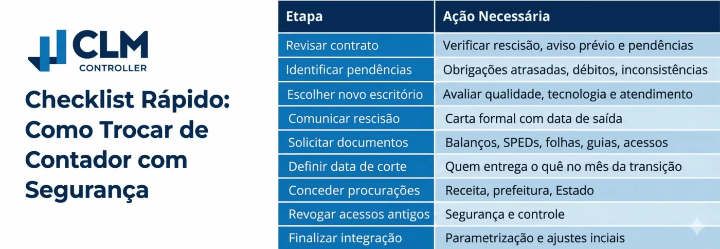 Cheklist Rápido Como trocar de Contador Com Segurança ()