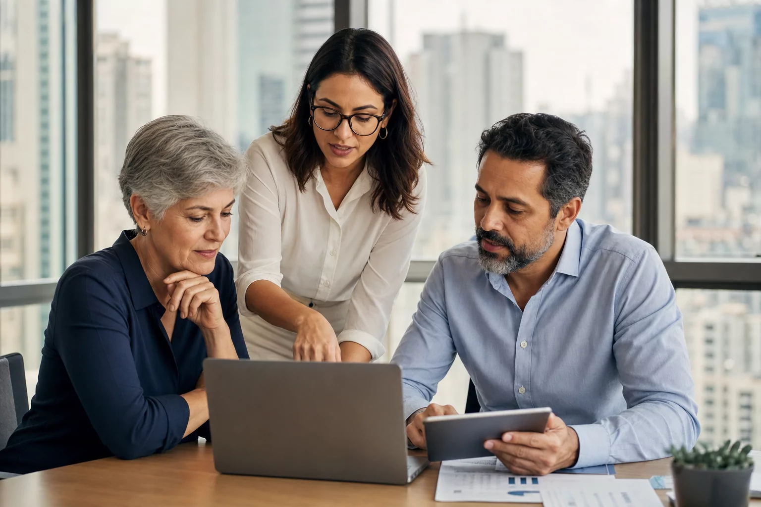 Equipe de contabilidade da CLM Controller atendendo empresas em Porto Alegre